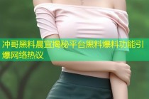 冲哥黑料晨宜揭秘平台黑料爆料功能引爆网络热议