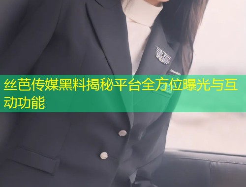 丝芭传媒黑料揭秘平台全方位曝光与互动功能  第1张