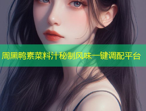 周黑鸭素菜料汁秘制风味一键调配平台  第2张