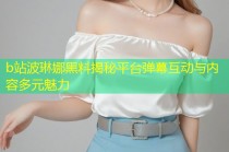 b站波琳娜黑料揭秘平台弹幕互动与内容多元魅力