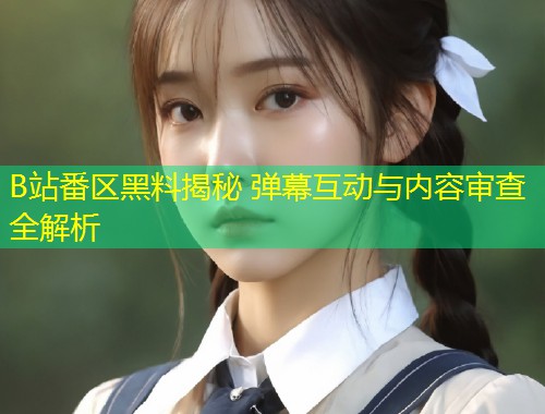 B站番区黑料揭秘 弹幕互动与内容审查全解析  第2张